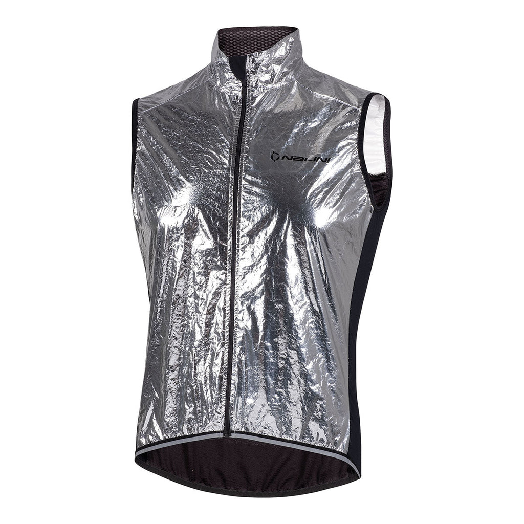 Nalini MIRROR Men's Wind Vest (Silver) S-3XL