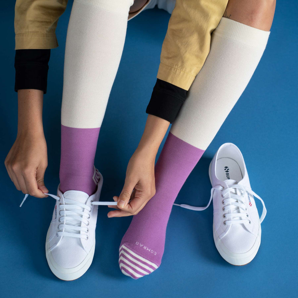 CloudCotton Compression Socks - Colorblock