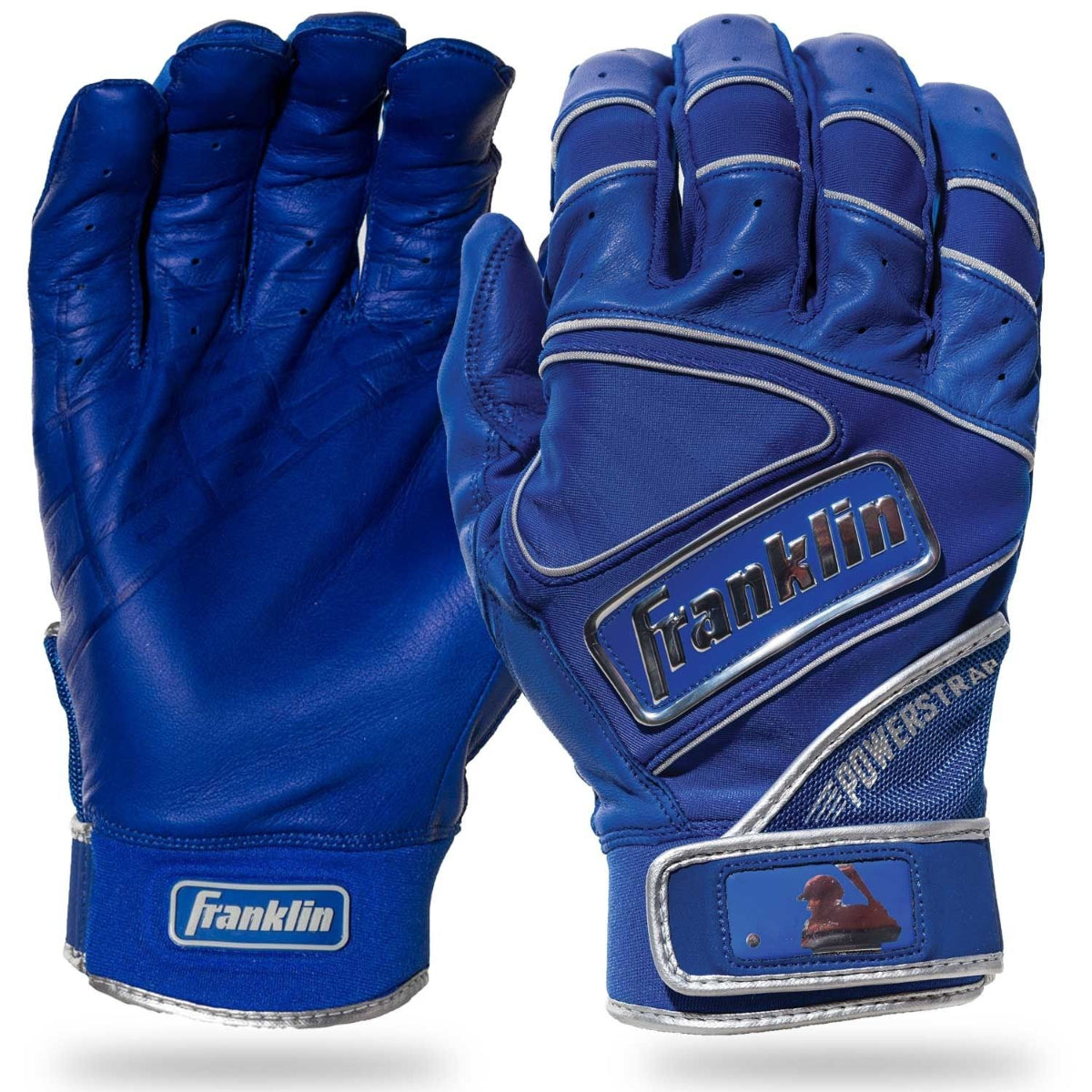 Franklin Powerstrap Chrome Batting Gloves - (20494F)